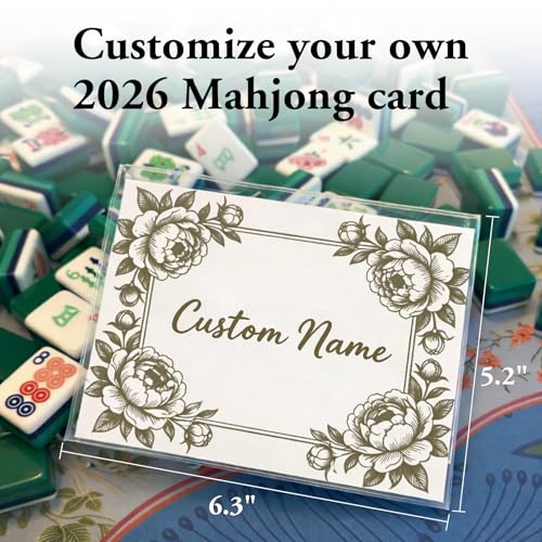 Funda Personalizada para Cartas de Mahjong PVC Grabada miniatura 3