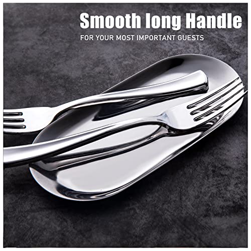 Wdf 300 Pieces Plastic Silverware - Silver Plastic Silverware - Plastic Silverware Heavy Duty - 100 Forks 100 Knives 100 Spoons - Disposable Silver Plastic Cutlery Perfect For Party/Wedding/Christmas #TOP4