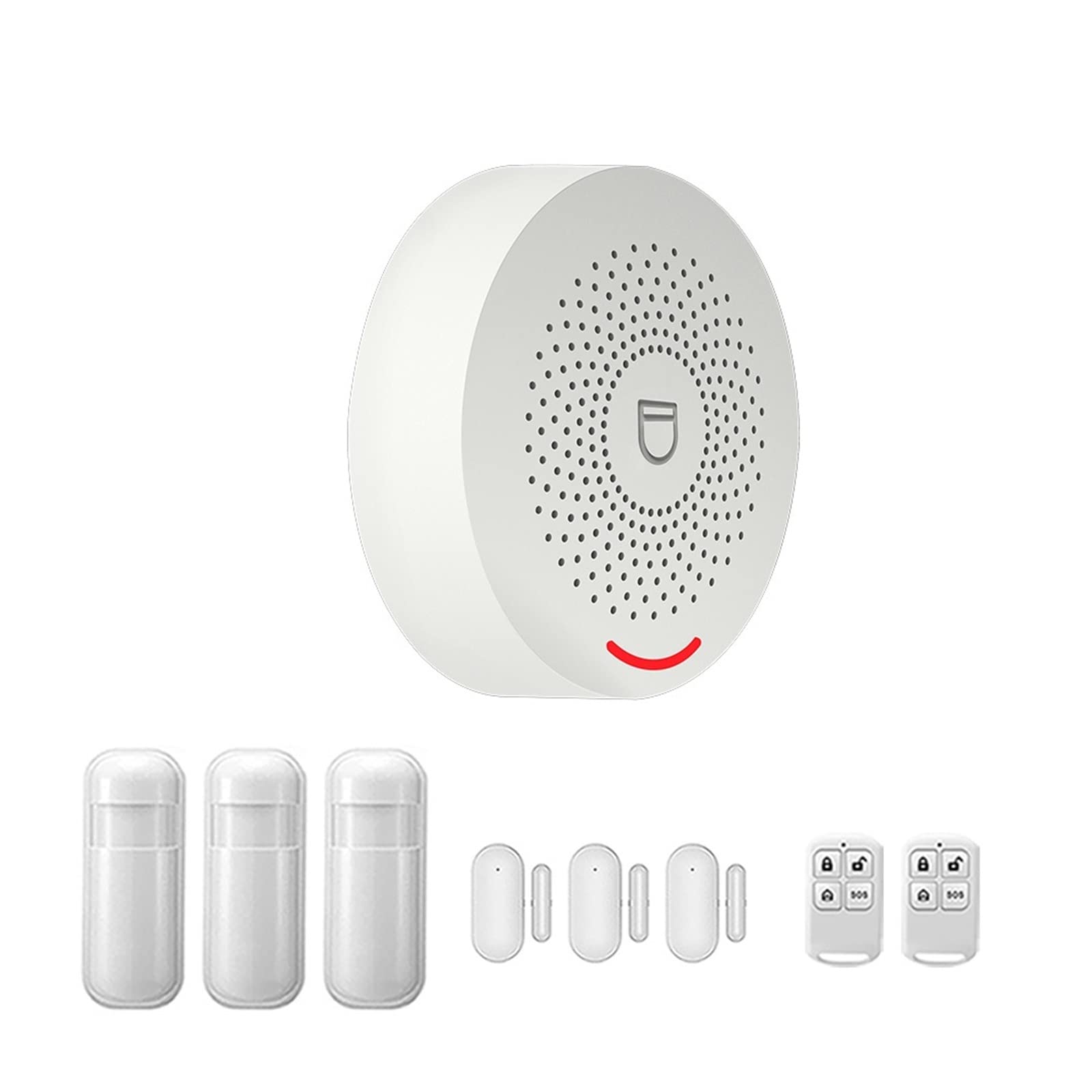 Sistema di Allarme, Tuya di allarme domestico Wireless 433 MHz Sicurezza antifurto Smart Home APP Rilevatore movimento del sensore della finestra porta(C)
