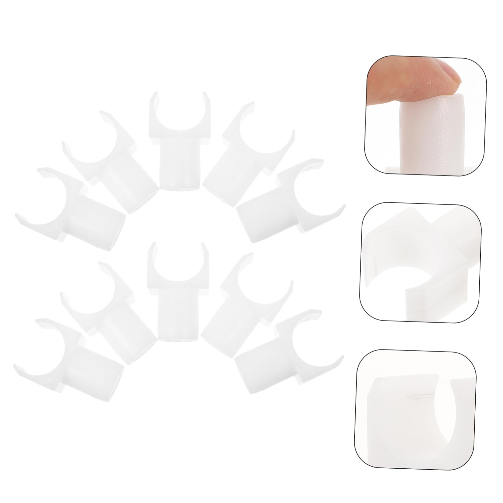 ARTIBETTER 10 Pack Wheelchair Leg Support Replacement Parts for Wheelchair Rail Casters Seat Rail Guide Block for Wheelchair Users