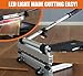 Laminate Floor Cutter, 13” Vinyl Floor Cutter with Wheels – Easy Angle & Length Cutting, Flooring Tools - Cuts Laminate Floor, Engineered Wood, LVP, LVT, VCT, SPC, WPC, HSS Blade/LED Light