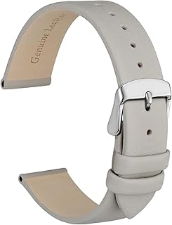 HMFANG Correa De Reloj Elegante De Cuero Genuino, Correas De Repuesto De 8mm, 10mm, 12mm, 14mm, 16mm, 18mm, 20mm Y 22mm For Pulsera De Mujer