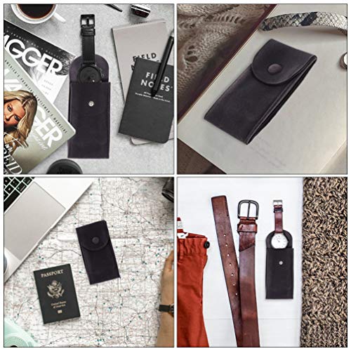 ULTECHNOVO 2Pcs Assistir Relógio Organizador Saco Caso De Armazenamento Portátil Cinza Escuro
