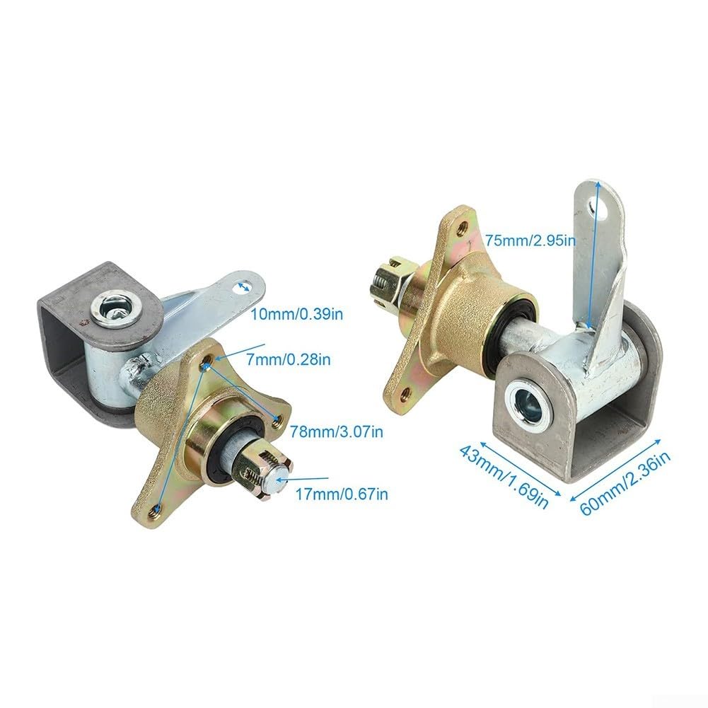 Stahllegierung Vorderradnaben Paar für Quad Go für kart 78mm