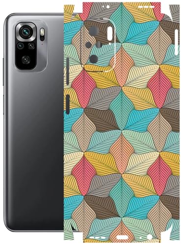 Image of AtOdds - Full Body Back Screen Guard Protector Film - Lamination Wrap Skin Sticker Compatible with REDMI Note 10 | Scratchproof Matte Finish (Autumn)