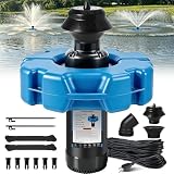 SCHUPETHAUER Pond Fountain Aerator, 1HP 110V 750W 15000 GPH Fountain Pump with 2...