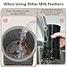 Electric Milk Frother and Steamer, 16.9oz/500ml Milk Steamer and Frother for Latte, Dishwasher Safe, BPA Free, 4 Functions, Enjoy Perfect Milk Froth in 2 Min - White