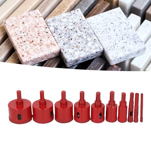 Kit de brocas de sierra de copa diamantada 10 piezas miniatura 4