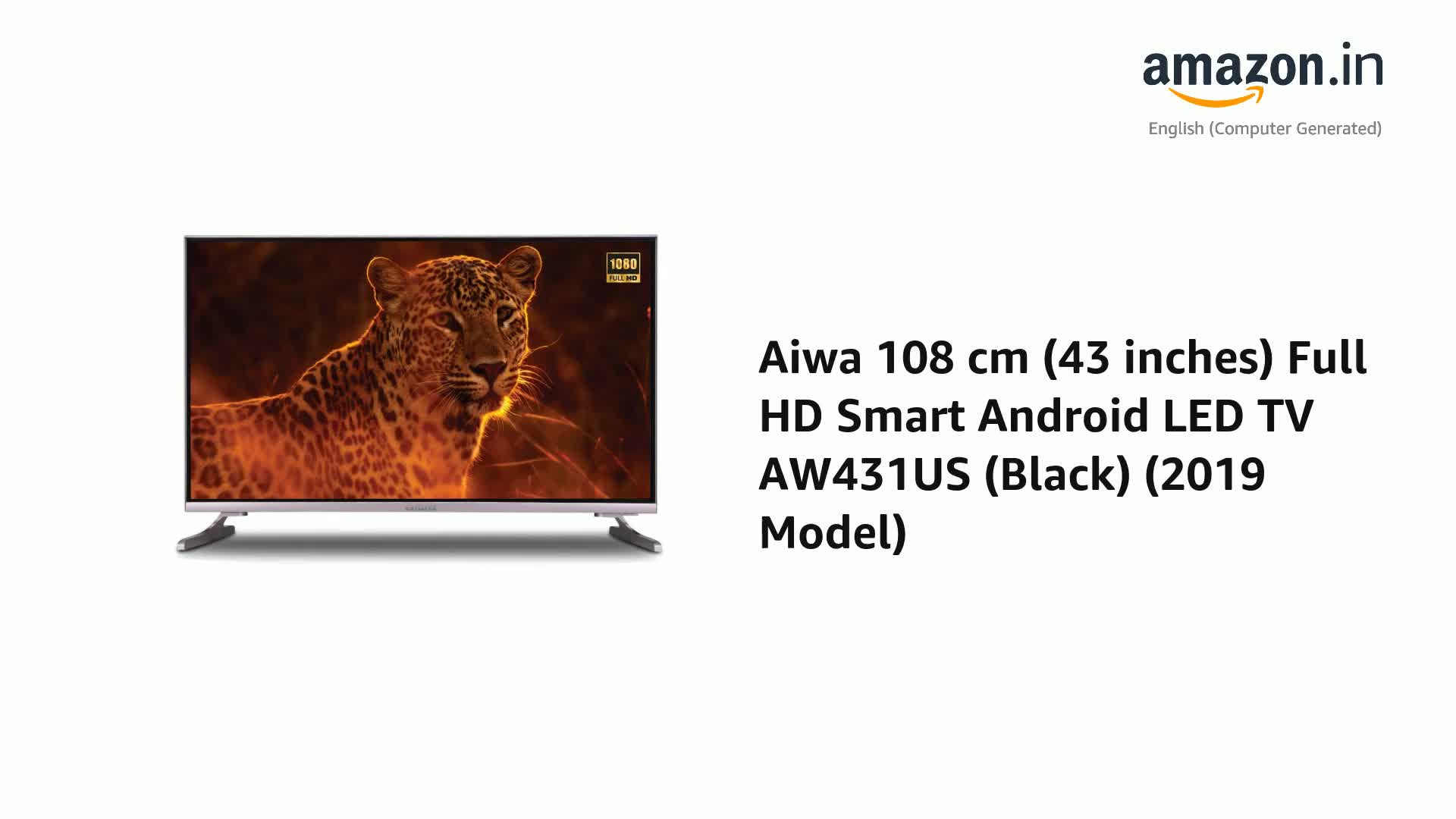 Aiwa 108 cm (43 inches) Full HD Smart Android LED TV AW431US