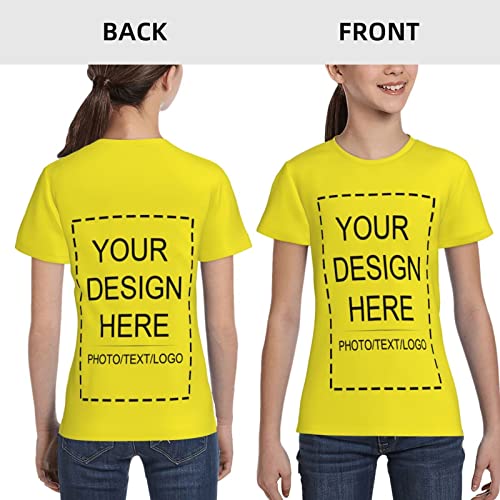 Custom Shirt for Kids Boys Girls Personalized Design Your Own Image Photo Text T-Shirt Front/Back Print4