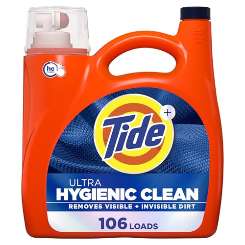 Tide Hygienic Clean Heavy 10x Duty Liquid Laundry Detergent, HE C...