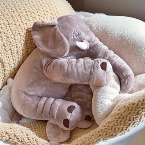 Image of Ryttir 24 Inch Fuzzy Large Elephant Stuffed Animal, Soft Stuffed Elephants Plush Toy, Funny Elephant Gifts for Women