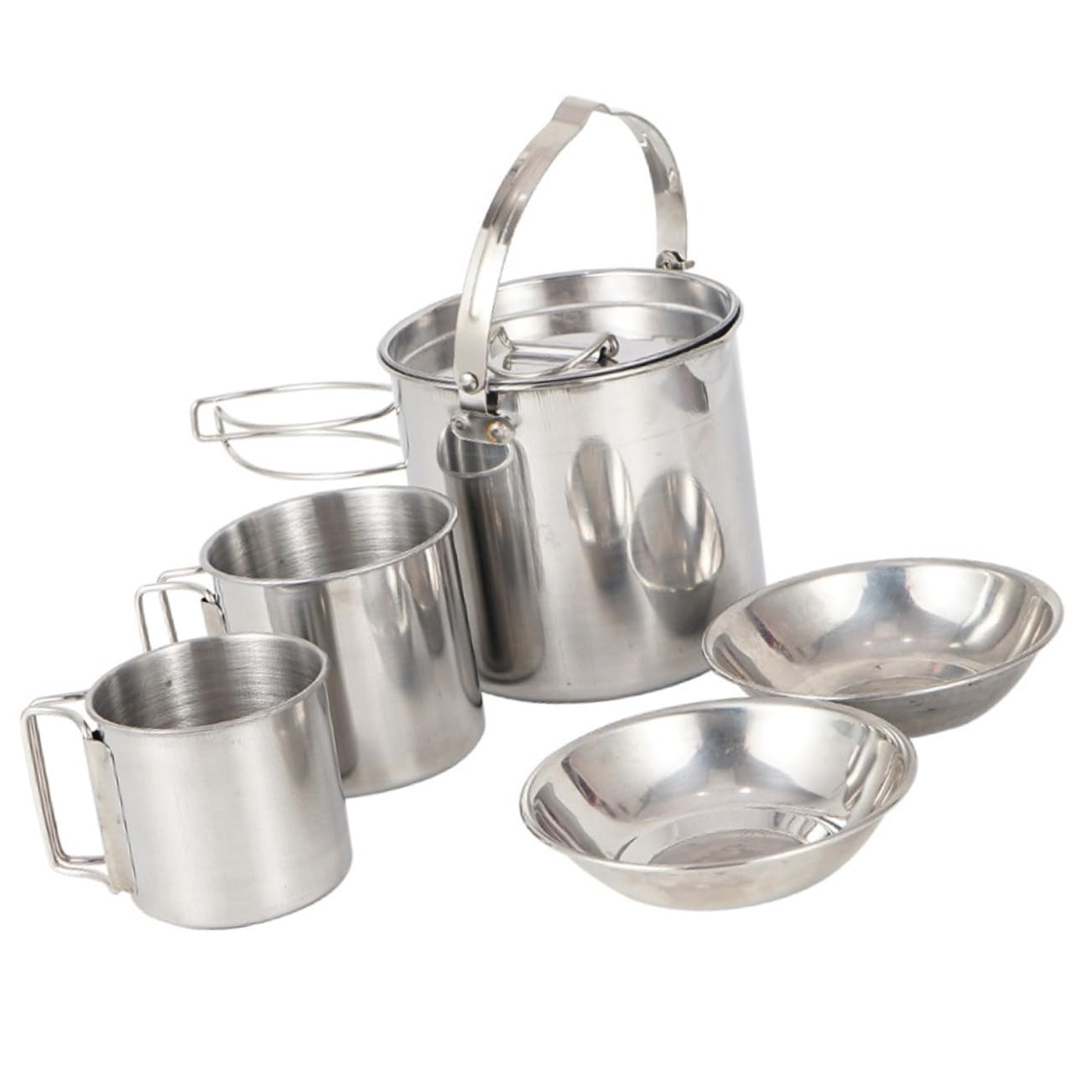 Gatuida 1 set Portatile Inossidabile per Picnic e Escursioni Multi Funzionali e Facile Trasportare Utensili Completi per Outdoor
