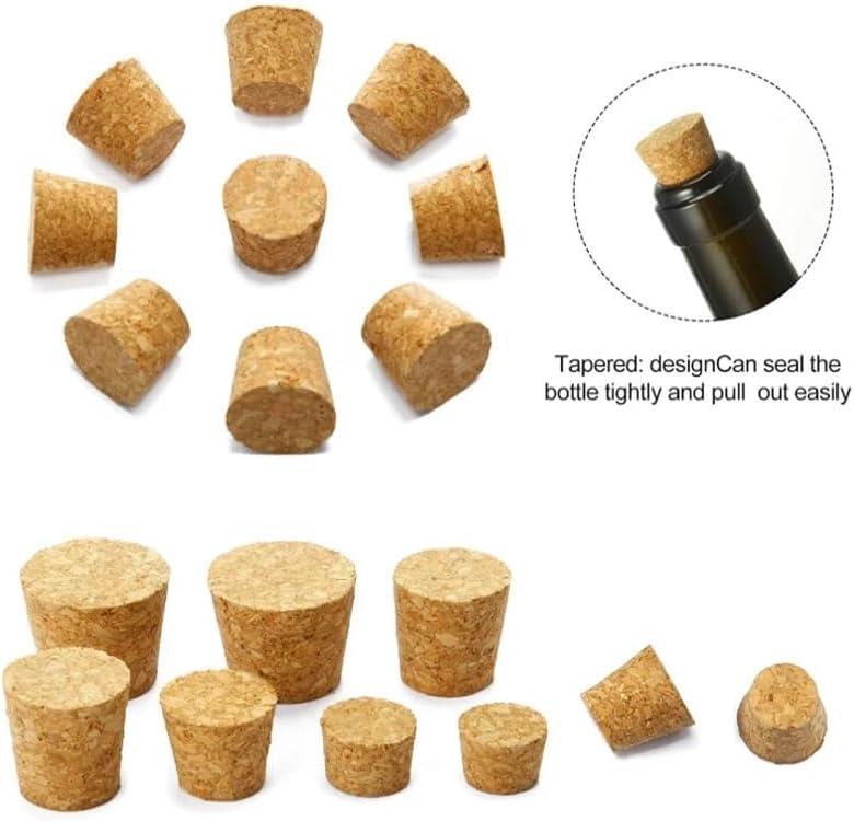 5-100Pcs Wine Corks Wine Stopper Reusable Portable Sealing Stopper for Bottle Bar Tools Kitchen Accessories(Mix 100pcs)