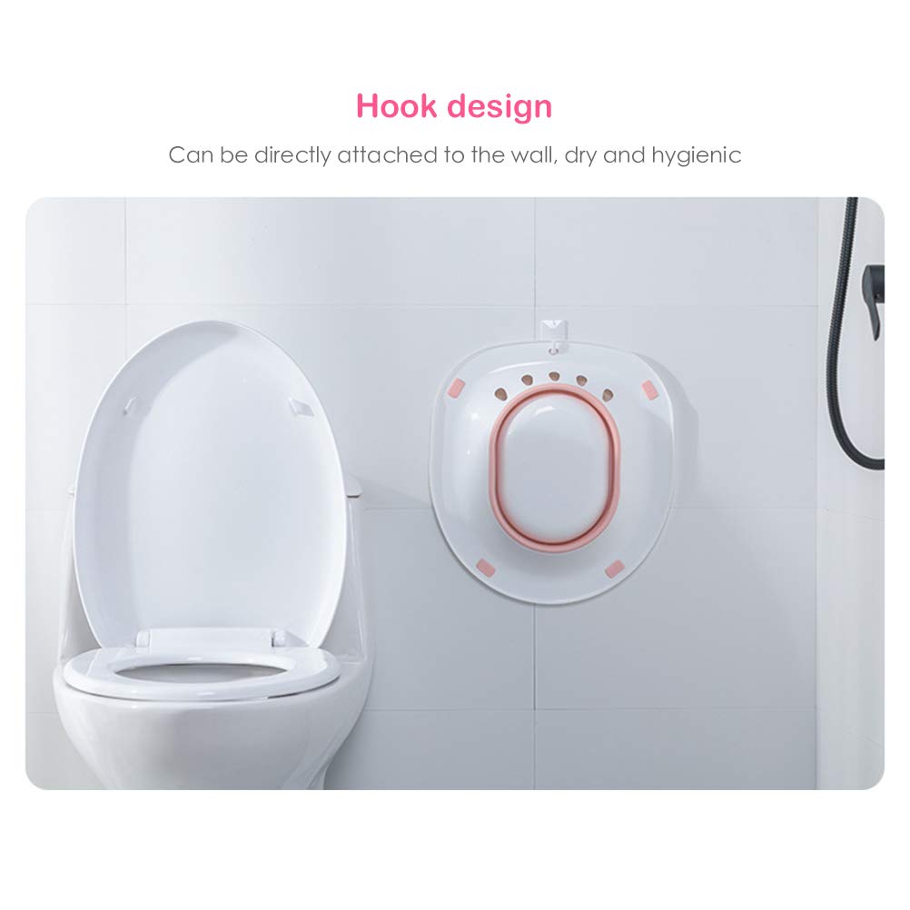 Sitz - Bañera plegable con asiento Sitz para hemorroides y bañera, para heridas posparto, mujeres embarazadas, hemorroides, cuidado perineal, recuperación episiotomía