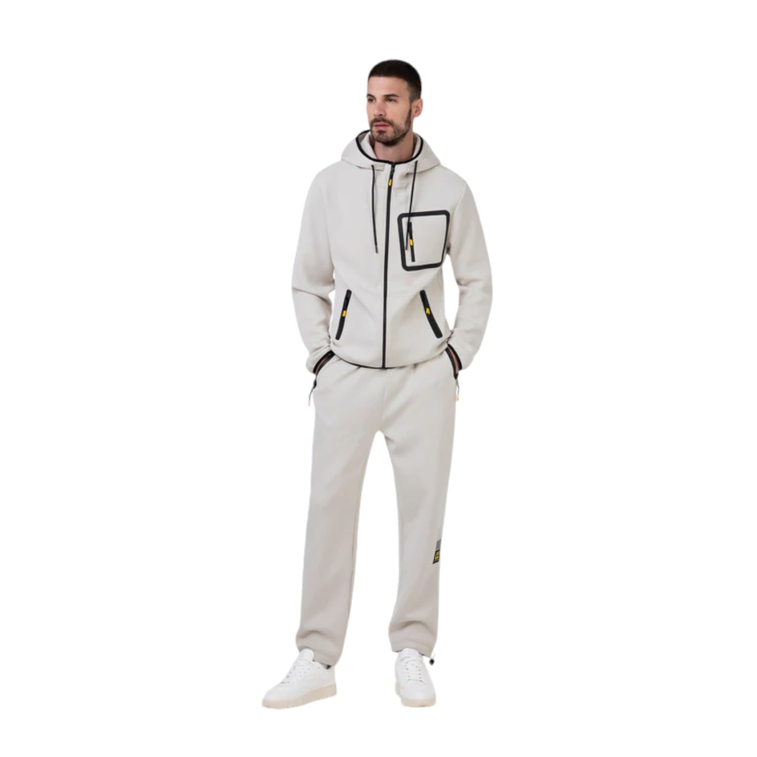 F**K Pantaloni da Uomo Marchio, Modello FW24-2016, Realizzato in Sintetico. Avorio