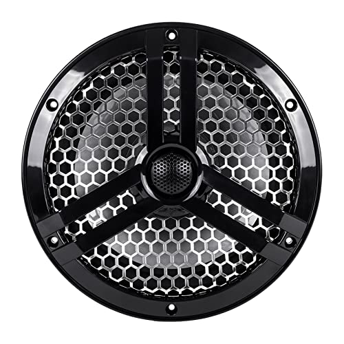 Image of Skar Audio SK8MB 8 inch 2-Way Marine Full Range 500 Watt Coaxial Speakers, Pair (Black)