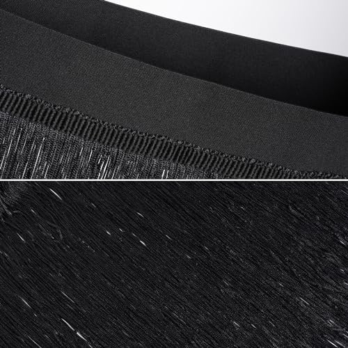 Women Fringe Trim Skirts Beach Tassel High Waisted Skirts Cover Up Mini Skirts Black2