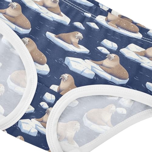 Girls Underwear Soft Cotton Walruses Kids Panties in Sizes 2/3t, 4t, 5t, 6 and 84