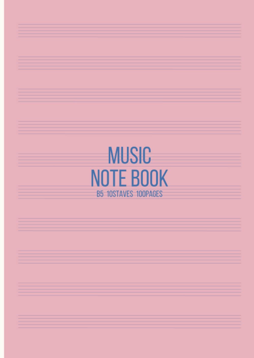 Amazon.co.jp: MUSIC NOTE BOOK 音楽ノート B5 5線譜: B5サイズ 5線譜