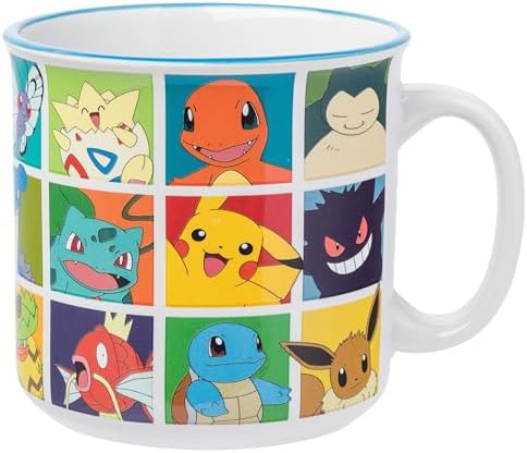Silver Buffalo Caneca de cerâmica para campista Pokemon Character...