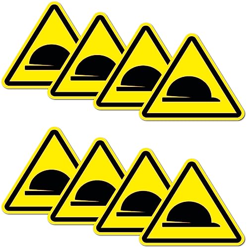 8 Stück Warnhinweis Aufkleber 6x5cm Helmpflicht UV Schutz laminiert wasserfest Digitaldruck Warnung