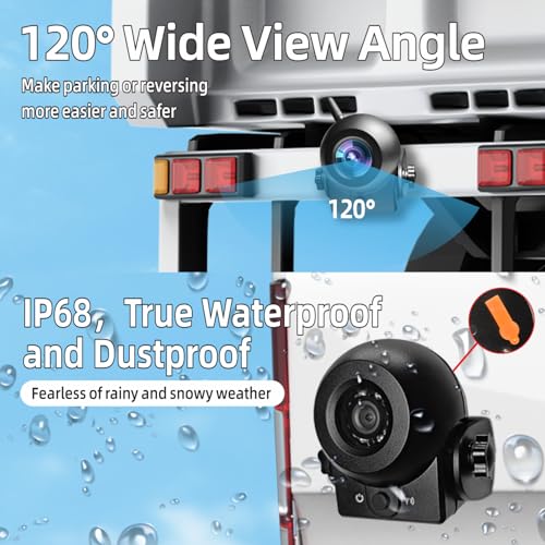 Uzone Rückfahrkamera Kabellos,Nachtsicht,IP68 Wasserdicht,Magnetisch,WiFi Rückfahrkamera Auto...