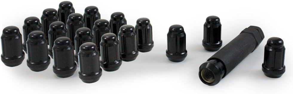 Automotive 21133BC Small Diameter Acorn Black 5 Lug Kit (12mm x 1.50 Thread Size) - Pack of 20