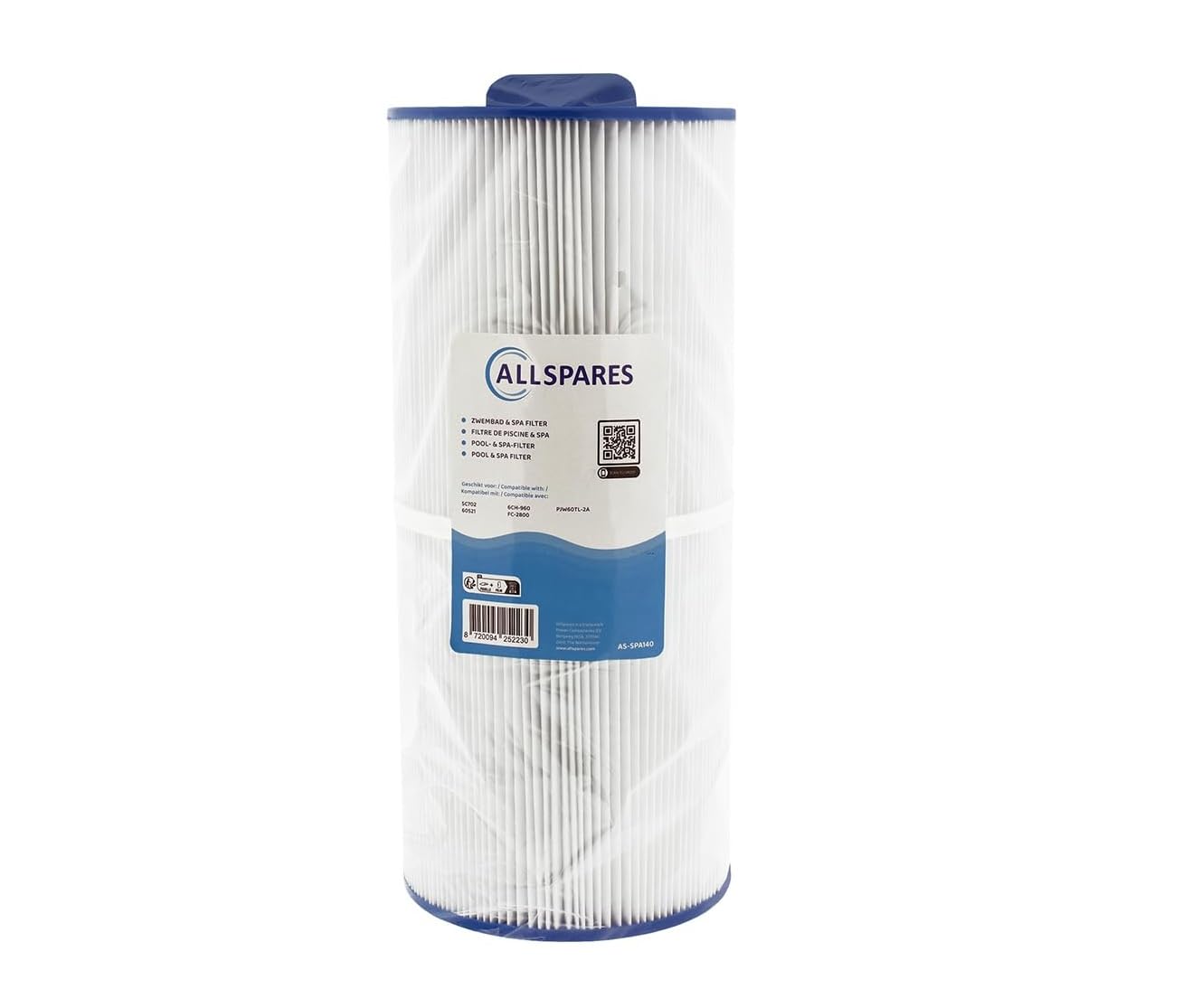 AllSpares Filtre à eau Spa adapté pour SC702 / 60521 / 6CH-960 - Filtre de rechange