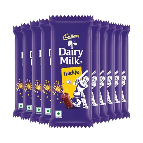 Image of Cadbury Dairy Milk Crackle Chocolate Bar, 36 gms (Pack Of 10)