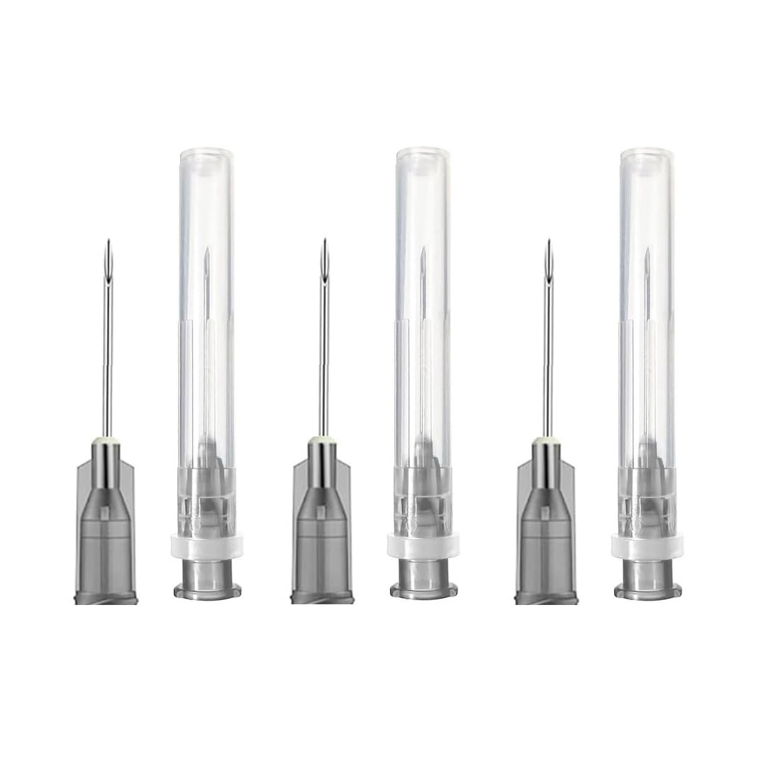 100 Stück Edelstahl Abgabe Tube für Nachfüllflüssigkeiten 22G X 3/4 Inch (0,7 x19mm),einzeln verpackt, Nachfüllröhrchen für Industrie,Wissenschaftslabore,Haushalt,Hobby,flüssiges Öl,Klebstoff