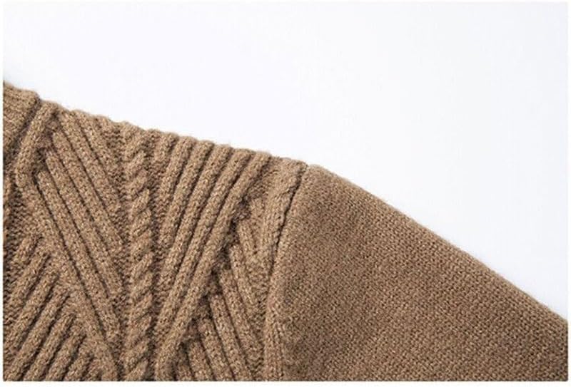 Men's Zipper Knitted Sweater Cross Border Half High Collar Thickened Warm Casual