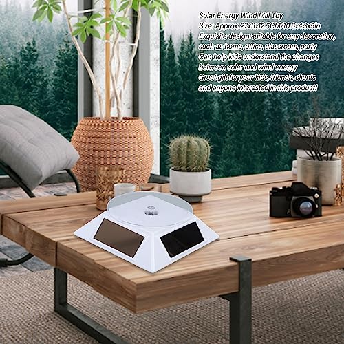 BuyWeek Solar Windmühle, Solarenergie Windturbinen Pädagogisch Dekorativ Doppelverwendung Turbine Solarbetriebene Windmühlen Spielzeug für Naturwissenschaftlichen Unterricht von Kindern