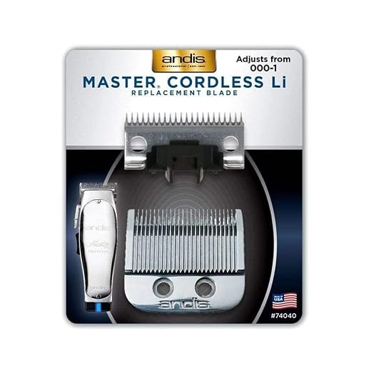 Andis Master Cordless Original Replacement Blade, Carbon Steel, Size 000-1