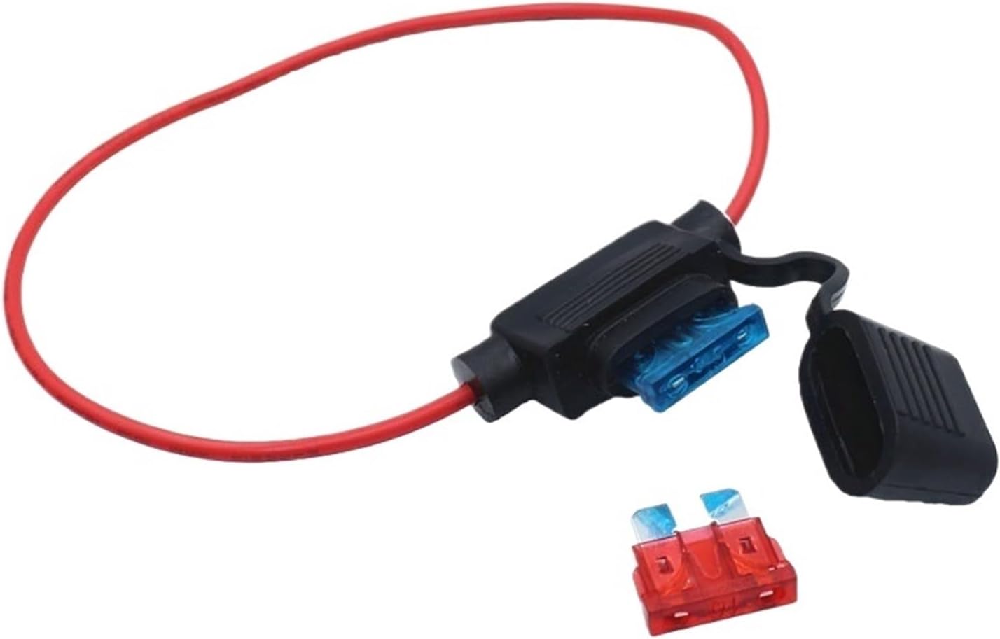 1 Pcs Push-in Fuse Holder + 1 Pcs Fuse Holder(15A and Fuse Holder)