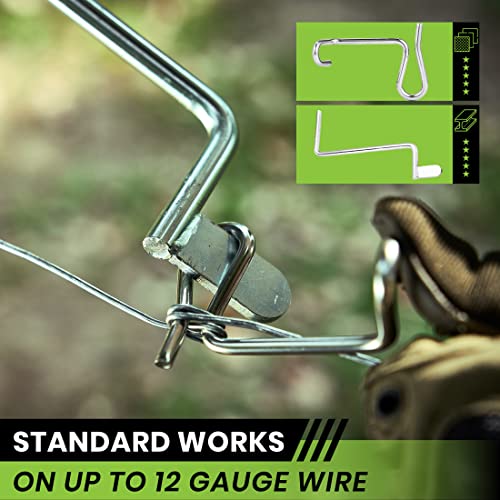 Saker Fence Wire Tensioning Tool For Turnbuckles Barb Wire Tensioner With 304 Stainless Steel For Fast Tighting Metal Fence Post And Garden Fence Wire(60 Pcs+Tighteners Handle) #TOP2