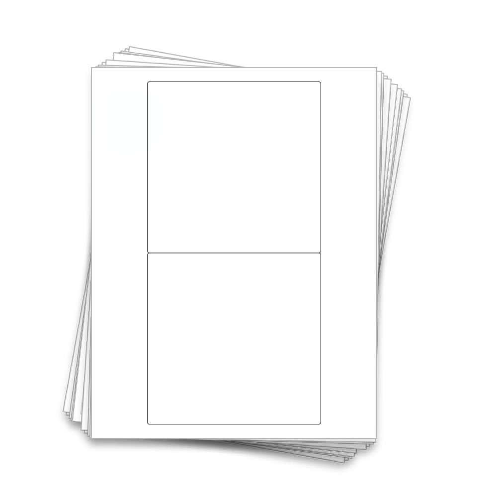 Labels for Candy Bars, 5.3 x 5.25 inches, Uncoated White (5.3 X 5.25 in., 100, Count)