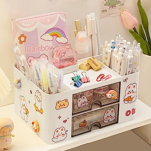 Vakki Schreibtisch Organizer mit 5 Fächern 2 Schubladen & Zufällige...