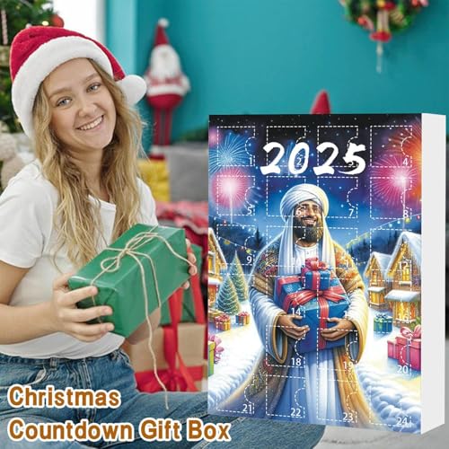 Christmas Countdown Calendar – 24-Pendant Jesus Hanging Calendar, Acrylic Nativity Scene Set | Seasonal Collectible for Mantel Wall, Front Door, Living Room Bedroom, Holiday Decoration, Religious - Image 9