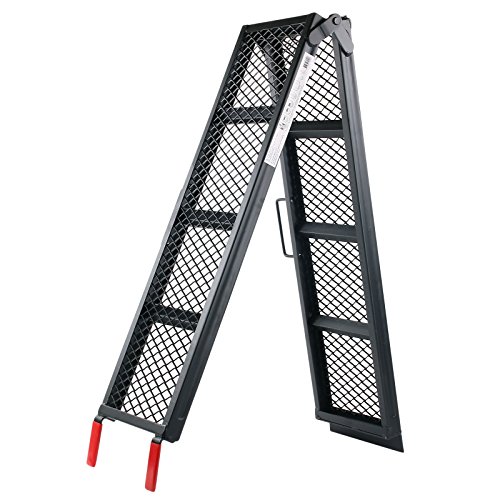 APT Motorrad Auffahrrampe Stahl klappbar 203 cm x 28 cm 340 Kg Tragegriff – Bild 3