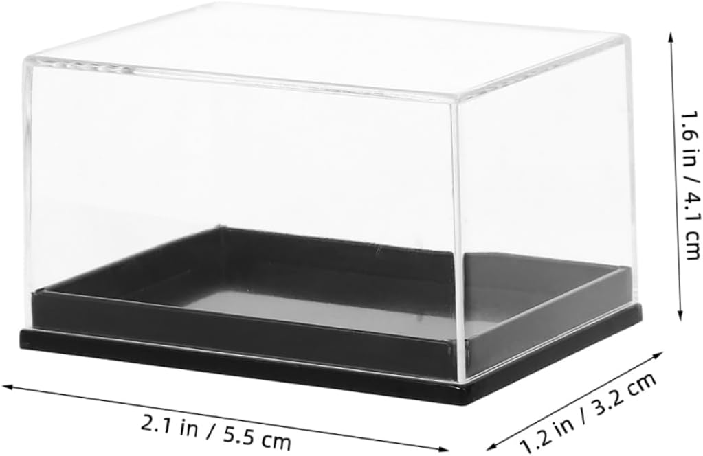 Toddmomy 8pcs Versatile Specimen Display Boxes Plastic Shell Collection Box Easy Assembly for Gemstone Storage