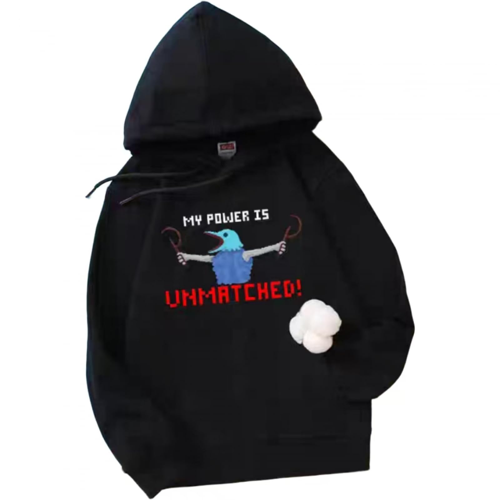 CUTTE Slay The Spire “My Power is Unmatched” Meme Kapuzenpullover | Retro Pixel Art Gaming Hoodie Mit Kängurutasche Für Damen & Herren