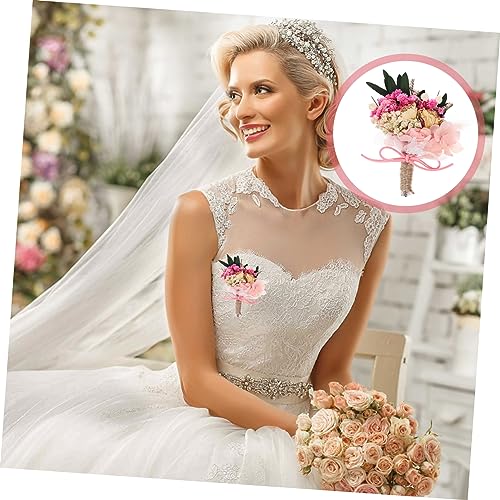 Boutonniere de boda mini hortensia seca Zerodeko miniatura 6