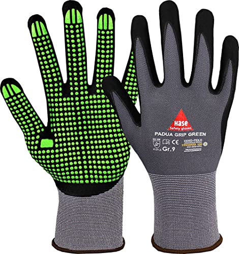 Preisvergleich Produktbild Hase Safety Padua Grip Green Sicherheitshandschuhe Gr11 blau 1019 5208