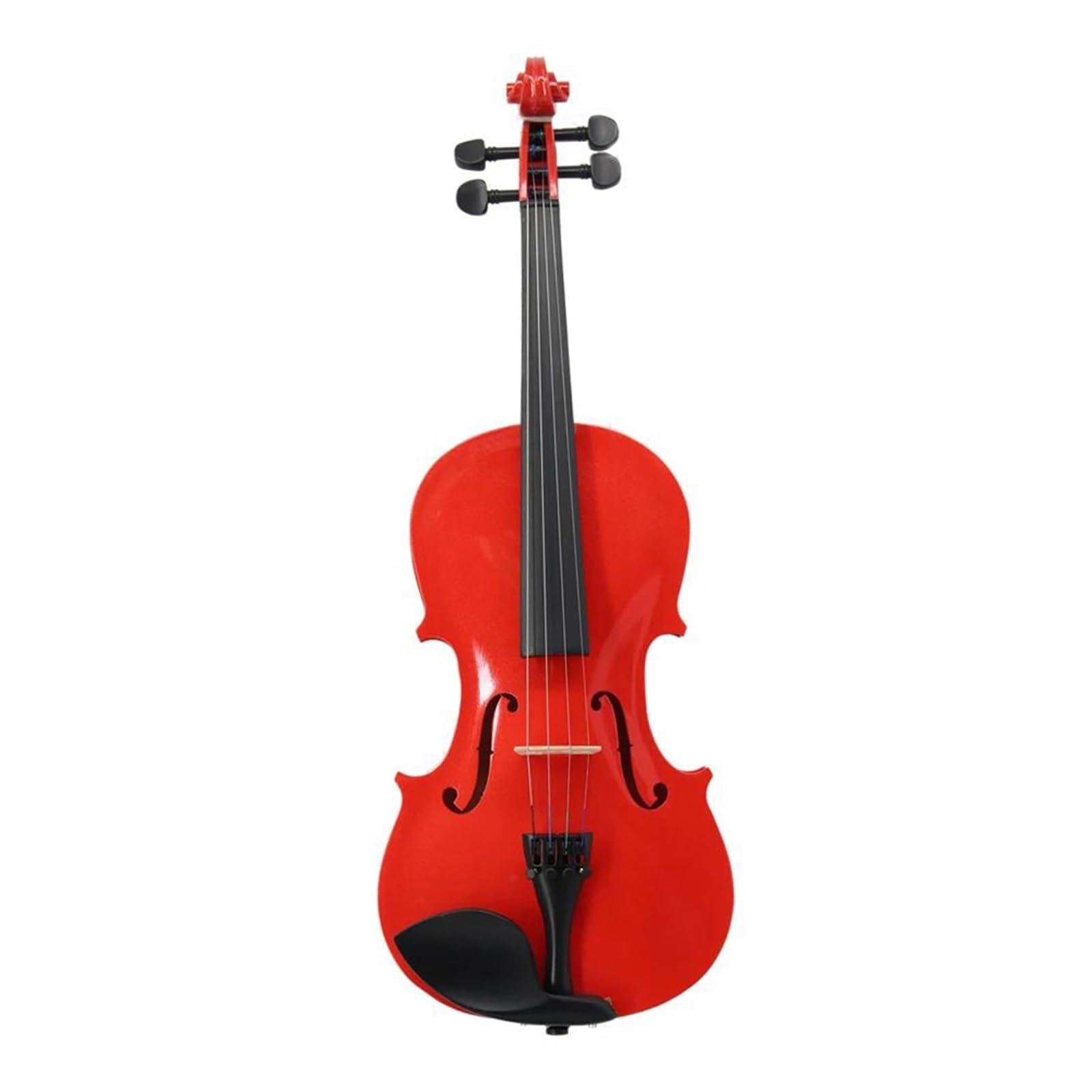 Violino 3/4 Violino Acustico In Legno Massello Rosso Con Custodia Per Archetto Corde Per Poggiaspalle E Sordina Adatta Ai Principianti