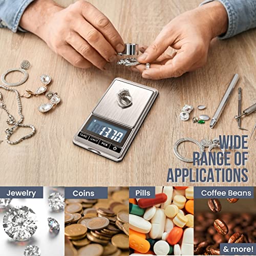 Flexzion Bilancia Digitale per Gioielli Mini