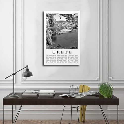Poster sur toile Crète Grèce grand format 50x75 cm déco bureau - 3