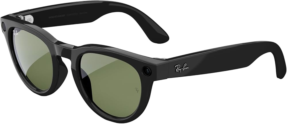 Amazon.com: Meta Ray-Ban Glasses, Headliner, Shiny Black Frames