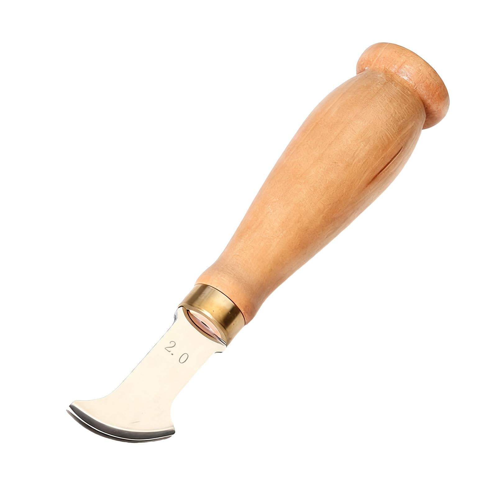 Woedpez Professional Leather Flat Slot Edging Line Device Stainless Steel Leather Edging Creaser Tool for Stitching Marking Decorative Pressing Tool
