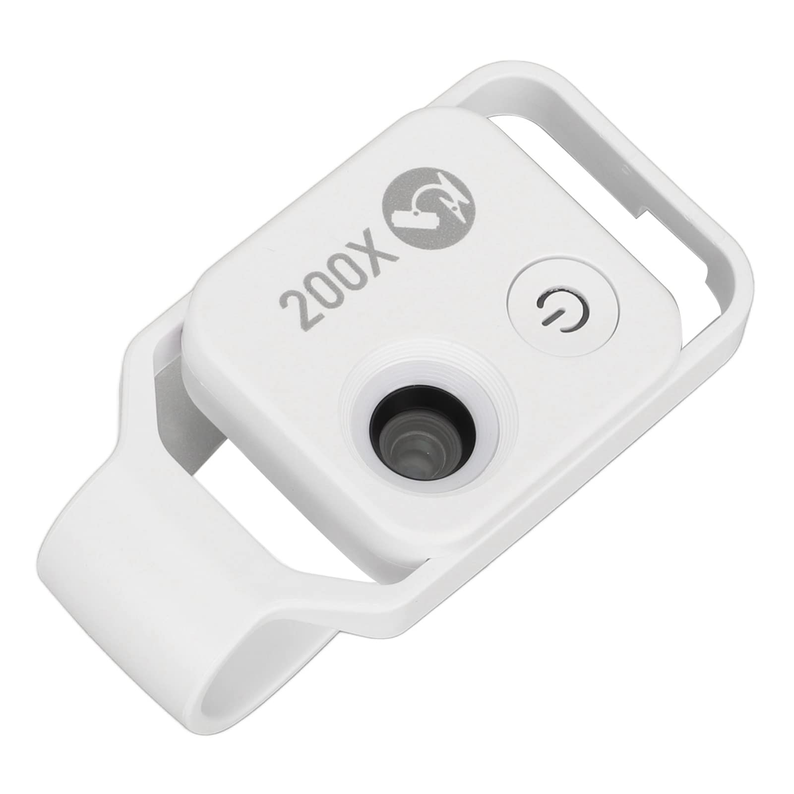 Cuifati 200X Teléfono Mini Microscopio, Clip-On con Luz LED (White)